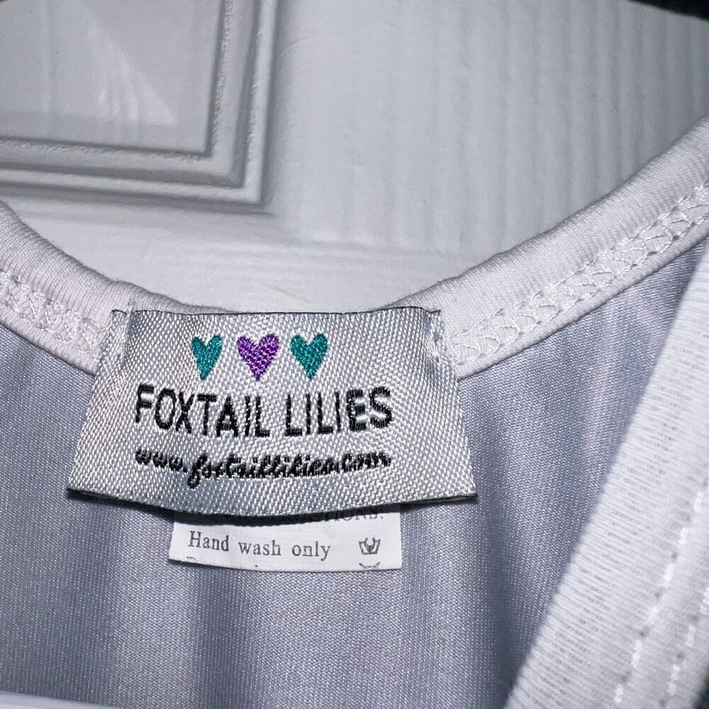 Foxtail Lilies Green Arrows Long Sleeve Twirl Dress Size 2T - Picture 4 of 5